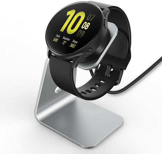 Aluminium Silver Wireless Charger Stand for Samsung Galaxy Watch 3 41mm