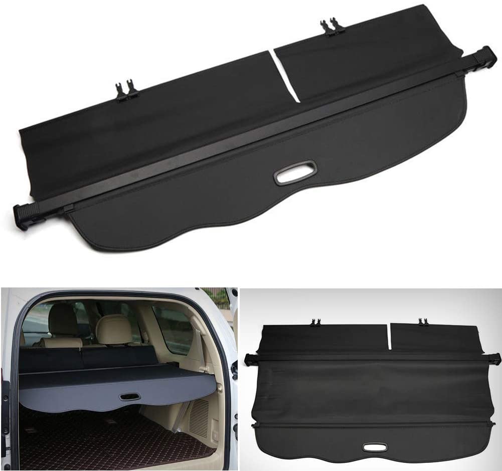 Retractable Car Trunk Shade Rear Cargo Security Shield Luggage Cover For Toyota Prado 150 Series 7 Seat 2009-2024