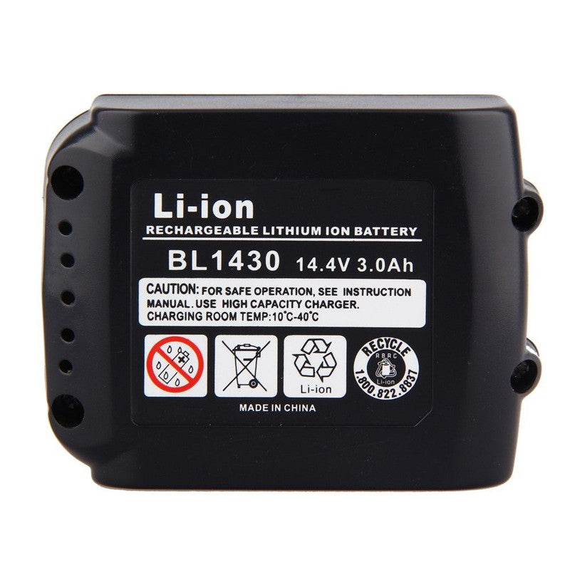 14.4V 3.0Ah Makita BL1440 BL1430 BL1415 194066-1 194065-3 MAK1430L Replacement Battery