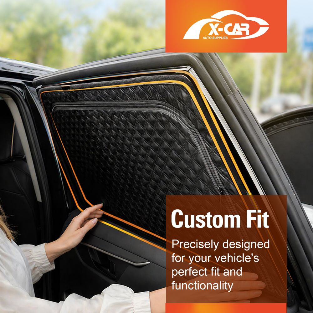 Rear Window Sun Shades for Toyota RAV4 6th Gen 2026-Onwards Zipper Dual Layer UV Protection Car Sunshade Blind Mesh