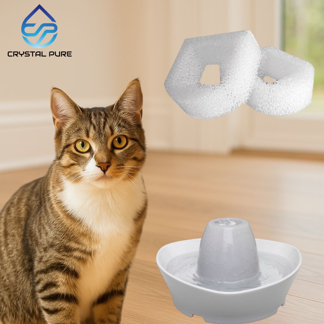 Replacement Foam Filters for PetSafe Drinkwell Stainless Steel 360,Ceramic,Lotus,Avalon,Pagoda, Sedona,PAC19-14089 Pet Water Fountain