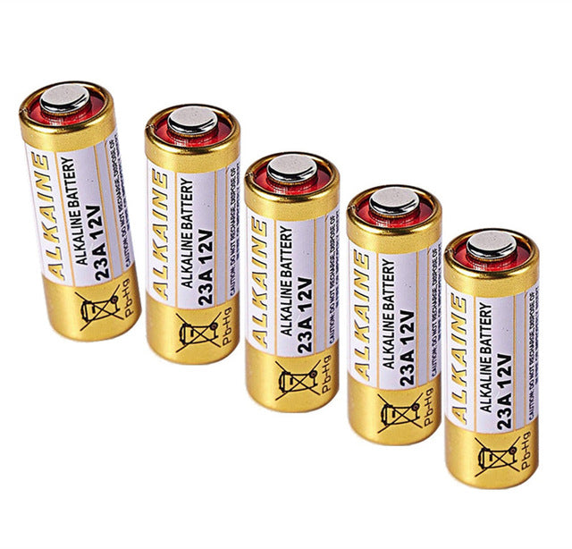 5x 12V 23A,A23,LRV08,L1028,RVO8,MS21,MN21,E23A,K23A,V23GA,GP23A,8LR932,8LR23,VR22,8F10R,EL12 Alkaline Battery for Garage Car Remote Alarm Controller
