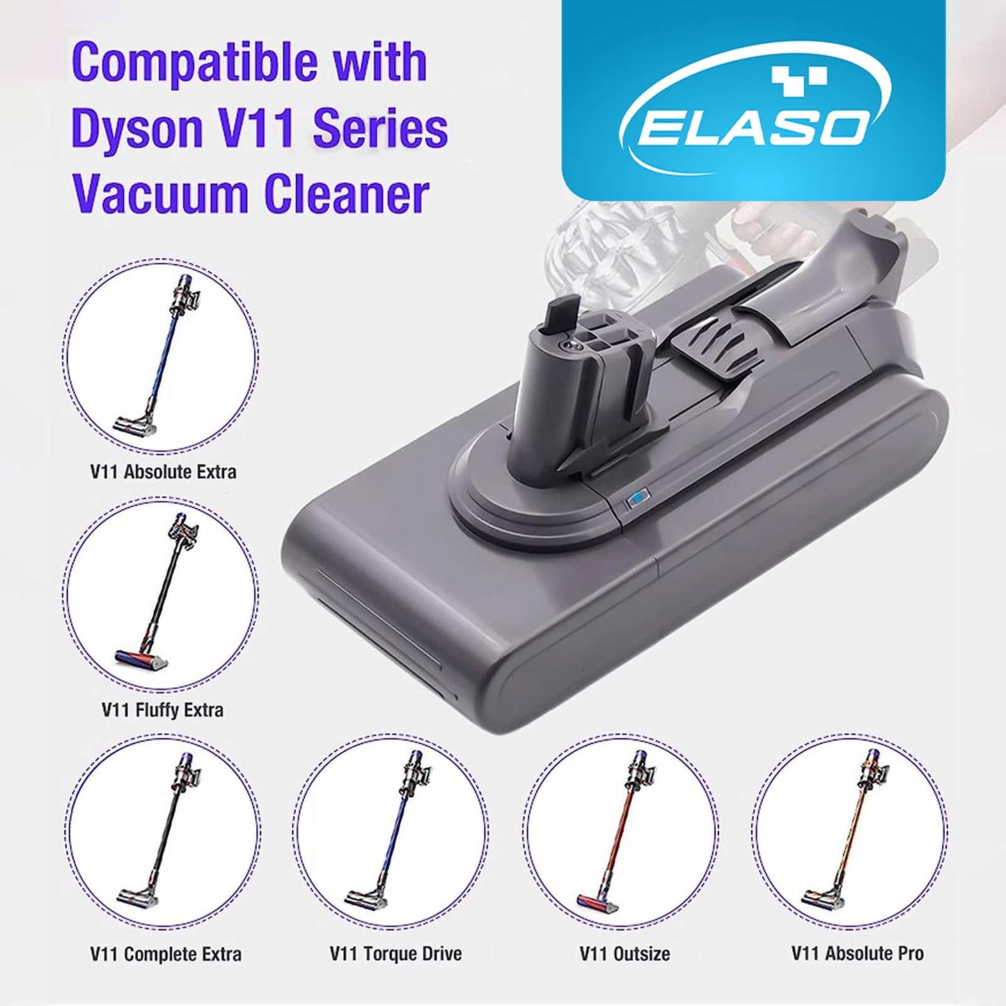 Replacement Battery for Dyson V11 Complete Extra/V11 Absolute Extra/V11 Fluffy Extra/V11 Animal/V11 Outsize Pro/V11 Complete Pro/SV15 Cordless Vacuum