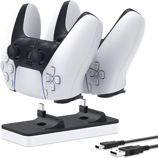 Dual Controllers Charger Charging Dock Station Stand For Sony PS5 Playstation 5 DualSense Controller