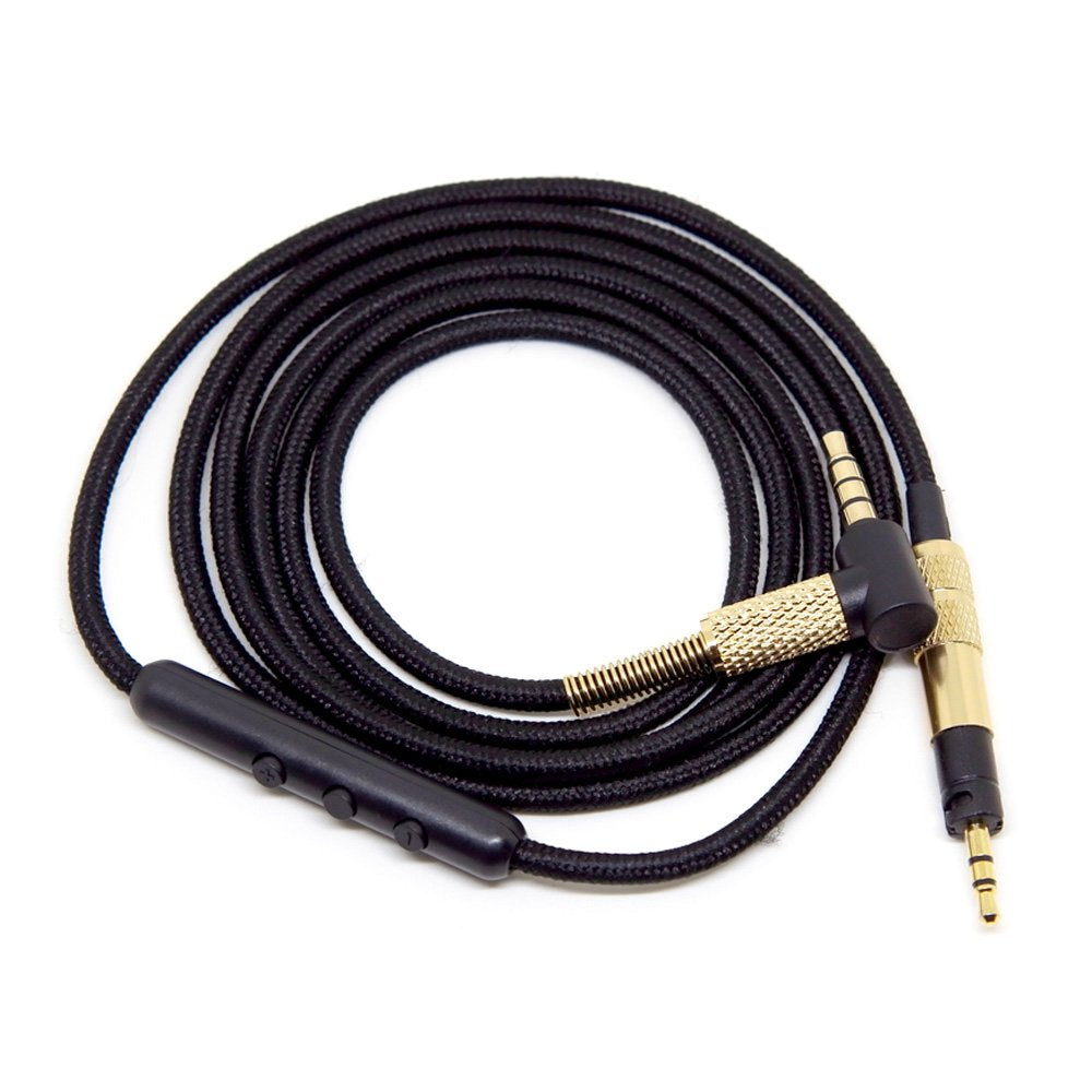 Replacement Audio Cable Cord with Mic Remote for Sennheiser Momentum/HD4.30/HD4.40 BT/HD4.50 BTNC/HD4.30i/HD4.30G Headphone