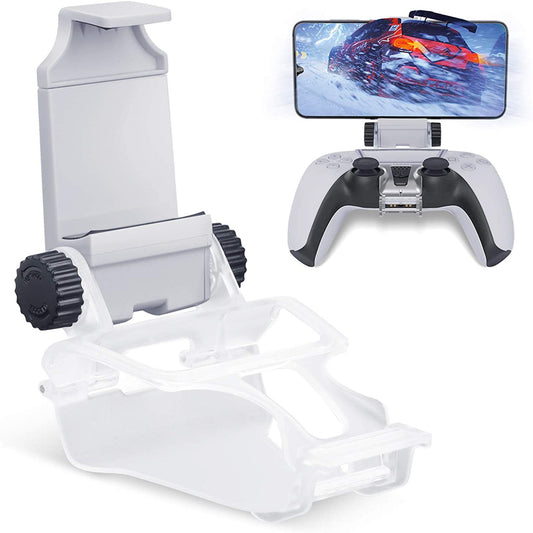 Foldable Mobile Phone Android iPhone Holder Mount Clip Clamp Bracket with Adjustable Stand for Sony Playstation 5 PS5 Controller
