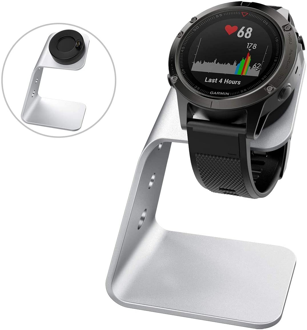 Charger Dock Stand For Garmin Vivoactive 3 4 4S/Fenix 5 5S 5X 6 6S 6X/Quatix 5/Forerunner 935/Approach S60 X10 X40/Vivosport/Vivomove 3 3S LUXE Style