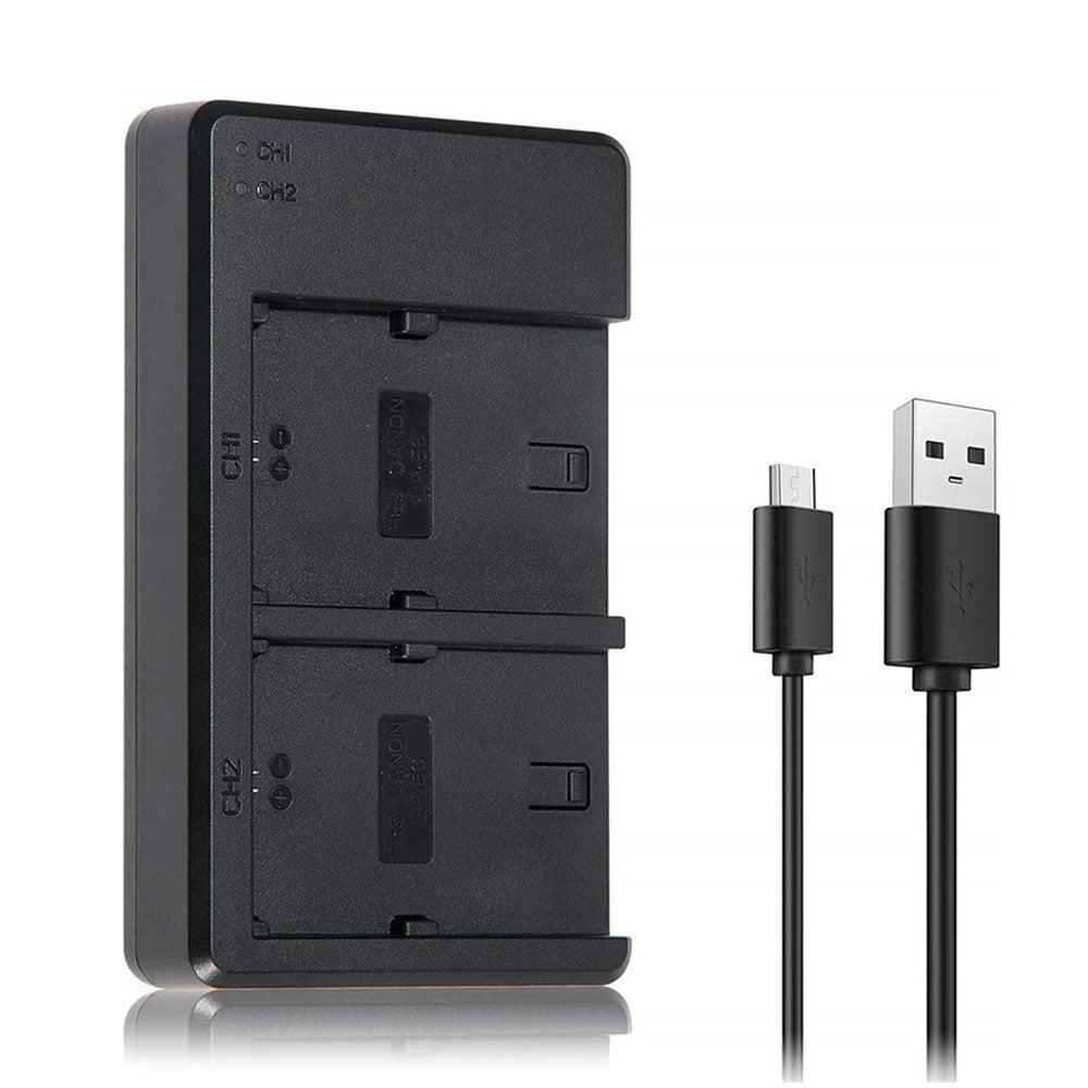 External USB Dual Battery Charger for Nikon 1 V1 D500 D600 D610 D7000 D7100 D7200 D750 D7500 D800 D810 D850 Z6 Z7 EN-EL15 EN-EL15a EN-EL15b EN-EL15e