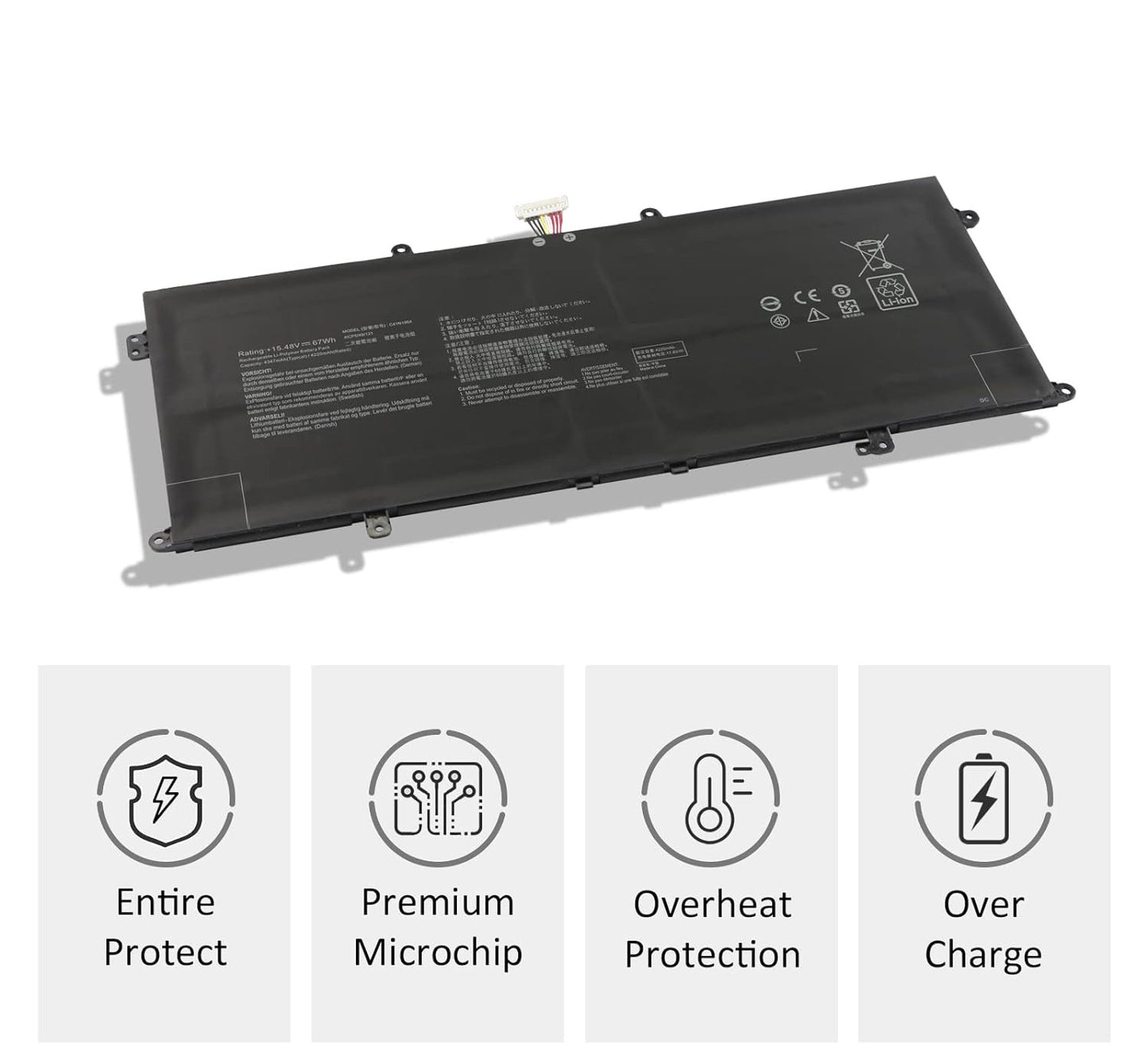 Replacement Battery for ASUS ZenBook UX425UA UM425IA UX425EA UX425JA BX325JA UX325UA UX325EA UX325JA UM325SA UX363EA UX363JA UX393EA S435EA C41N1904