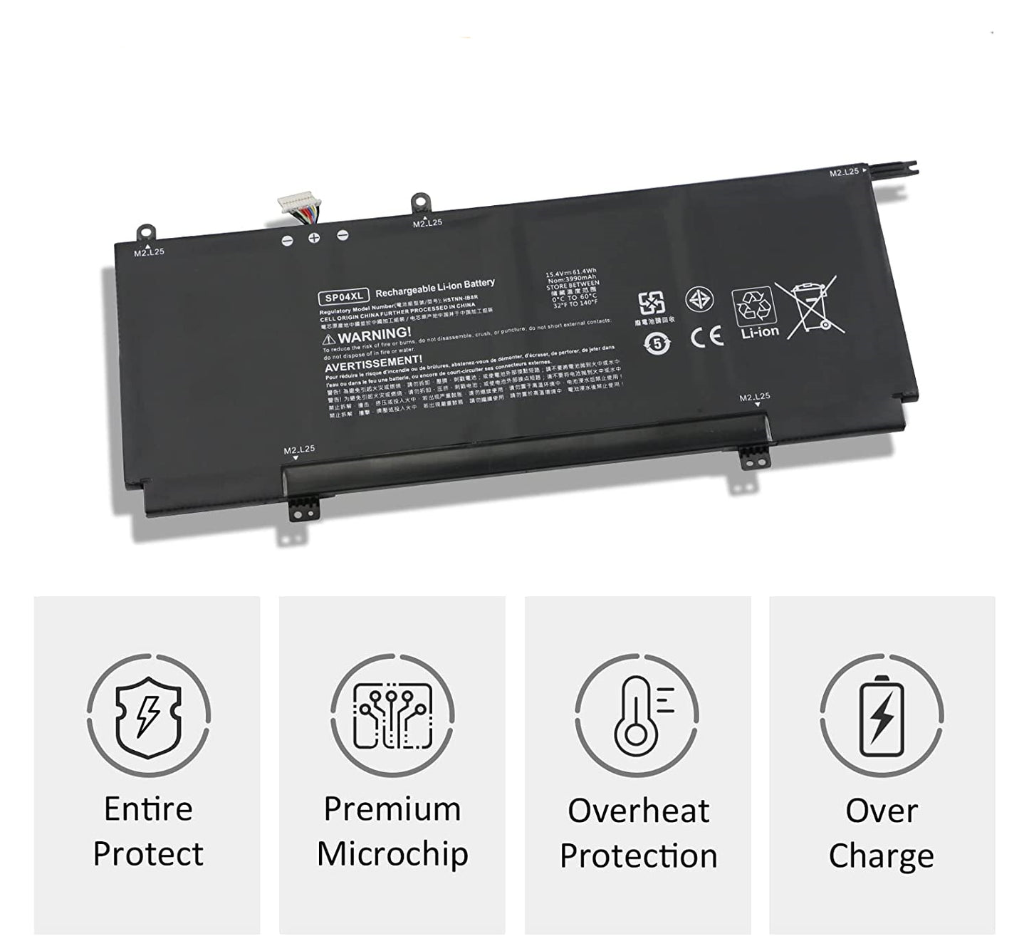 Replacement Battery for HP Spectre x360 13-ap 13-ap0082tu 13-ap0005tu 13-ap0154tu HSTNN-OB1B SP04XL