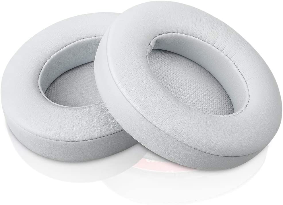 Replacement Ear Pads Cushions in White for Beats Studio 2.0 3.0 Over-the-Ear Headphones