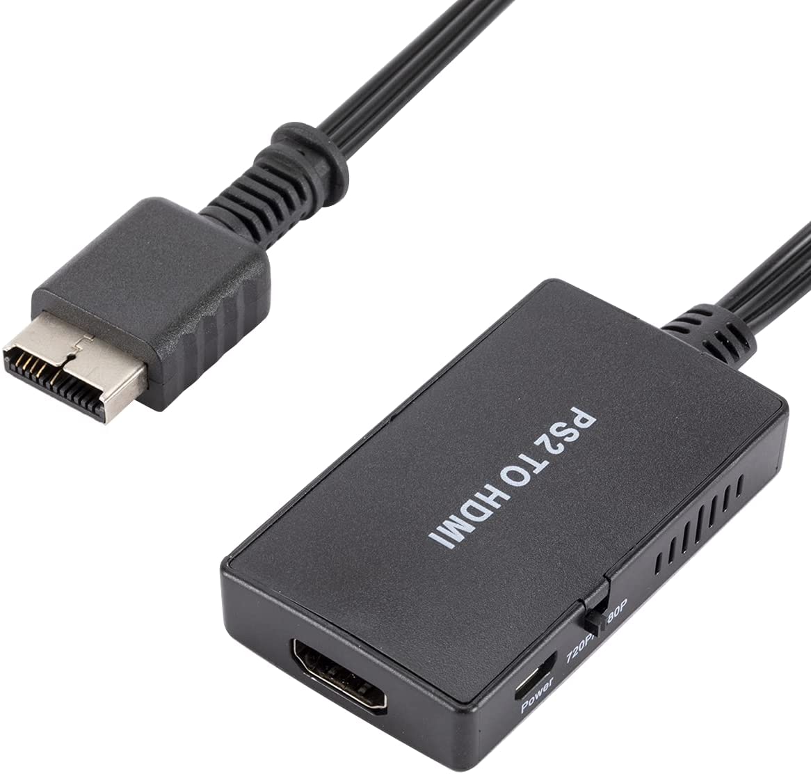 PS2 to HDMI Converter Adapter, 720P / 1080P Suitable for Playstation 2 HDTV HDMI Display Supports All PS2 Display Modes