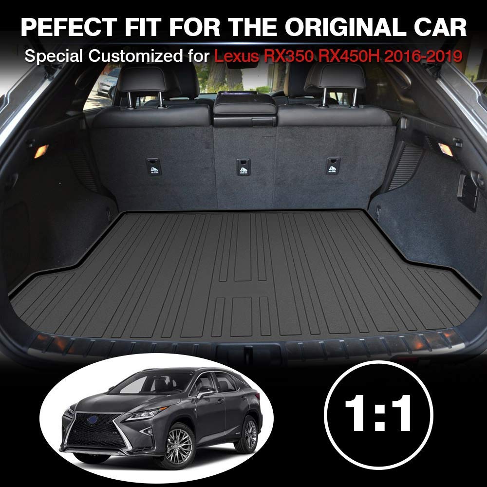 Waterproof Cargo Rubber Trunk Mat Boot Liner Luggage Tray Fits Lexus RX200t RX270 RX300 RX350 RX450h 2009-2022