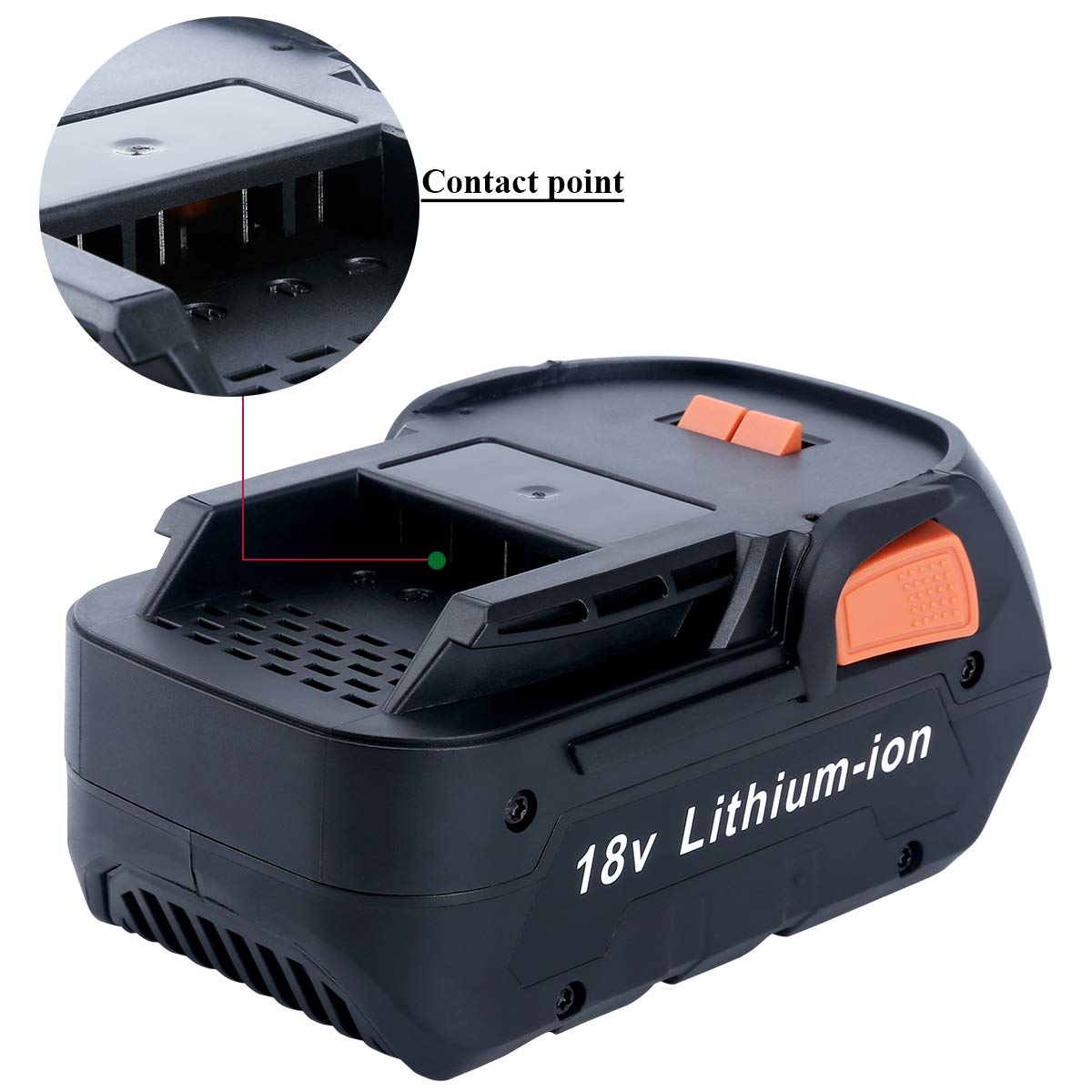 2 Replacement Battery Compatible with AEG 18V Cordless Power Tools L1815R L1820R L1825R L1830R L1840R L1850R L1860R R840087 B1820R