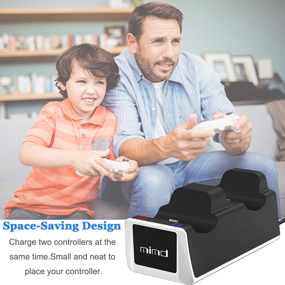 Dual Controllers Charger Charging Dock Station Stand with LED For Sony PS5 Playstation 5 DualSense Controller