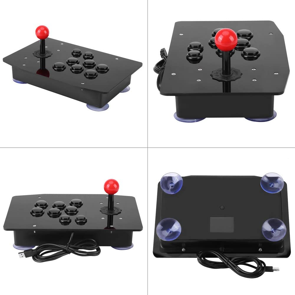 USB Fighting Stick Arcade Controller Gamepad Game Joystick with 8 Buttons for Windows PC Computer Game