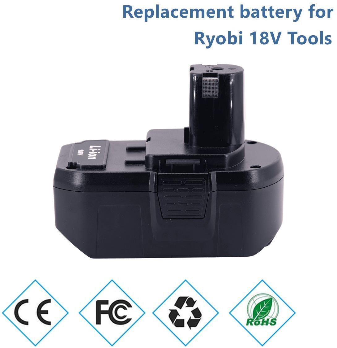 18V Replacement Battery Compatible with Ryobi ONE+ Plus Power tool P102 P103 P104 P105 P107 P108 P122