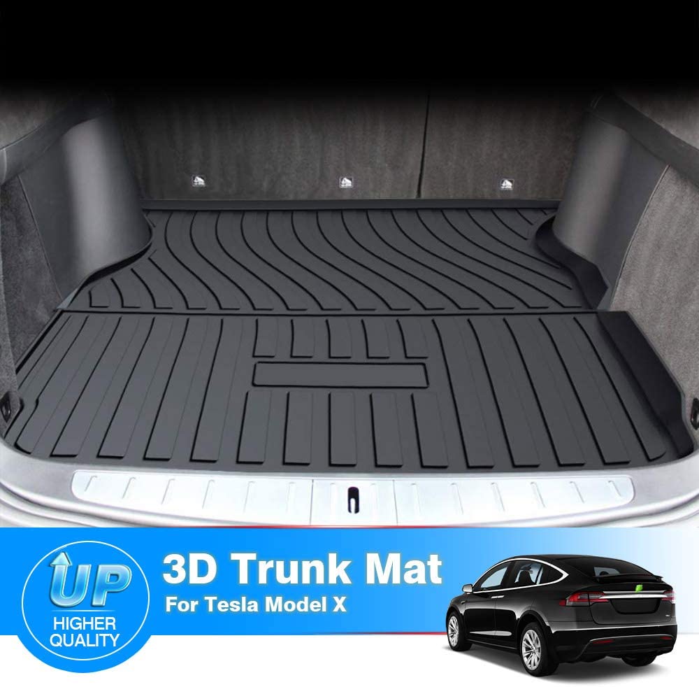 Heavy Duty Rear Cargo Mat Boot Liner Luggage Tray for Tesla Model X 2016 2017 2018 2019 2020 2022