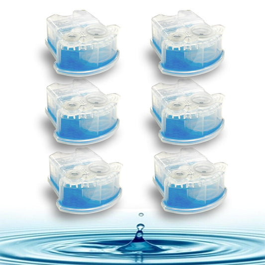 Crystal Pure Cartridge Refills for Braun Clean & Renew Compatible with All SmartCare Cleaning Centers Shavers 6-Pack
