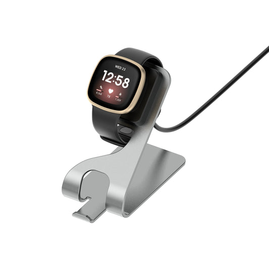Aluminium Wireless Charger Stand Cradle for Fitbit Versa 3/Sense Smartwatch