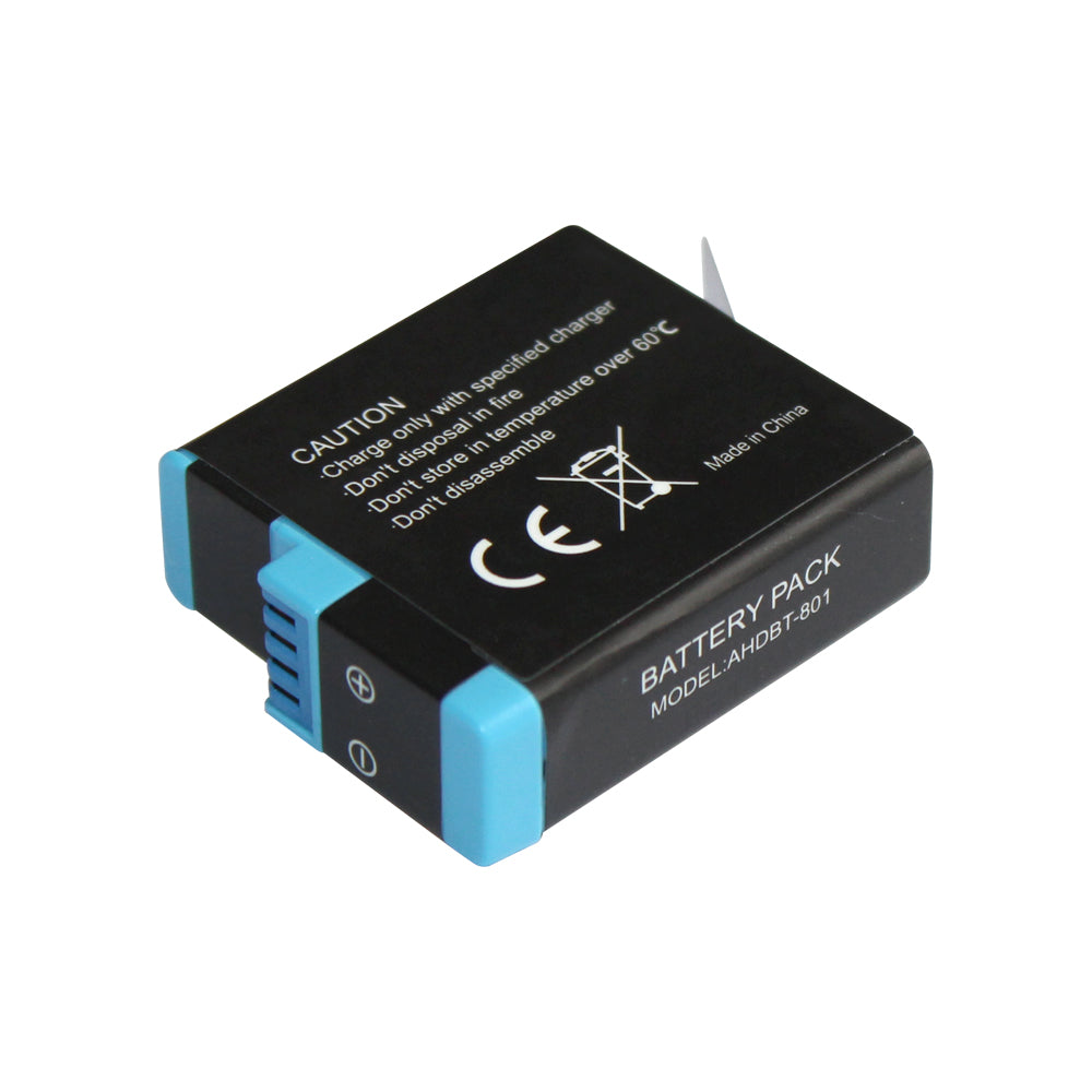 Replacement 1250mAh Battery for GoPro Hero 8 7 6 5 AHDBT-501 AHDBT-601 AHDBT-701 AHDBT-801 601-27537-000 AABAT-001 AABAT-001-AS AHDBT-501 Camera