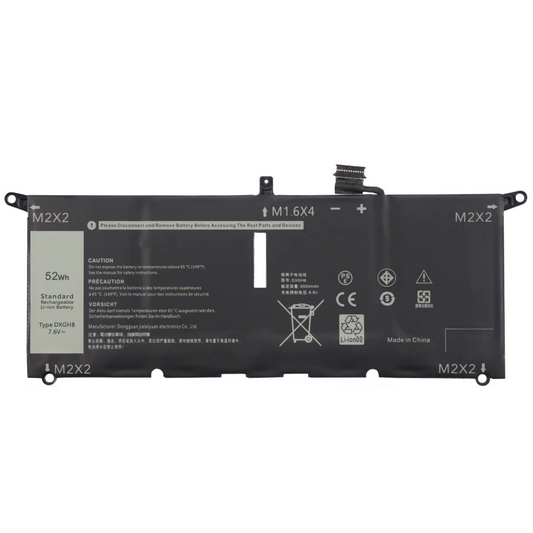 Replacement 52Wh Battery for Dell XPS 13 7390 9370 9380 9305/Inspiron 7400 7490 5391 5390/Inspiron 7390 7391 2-in-1/Latitude 3301 DXGH8