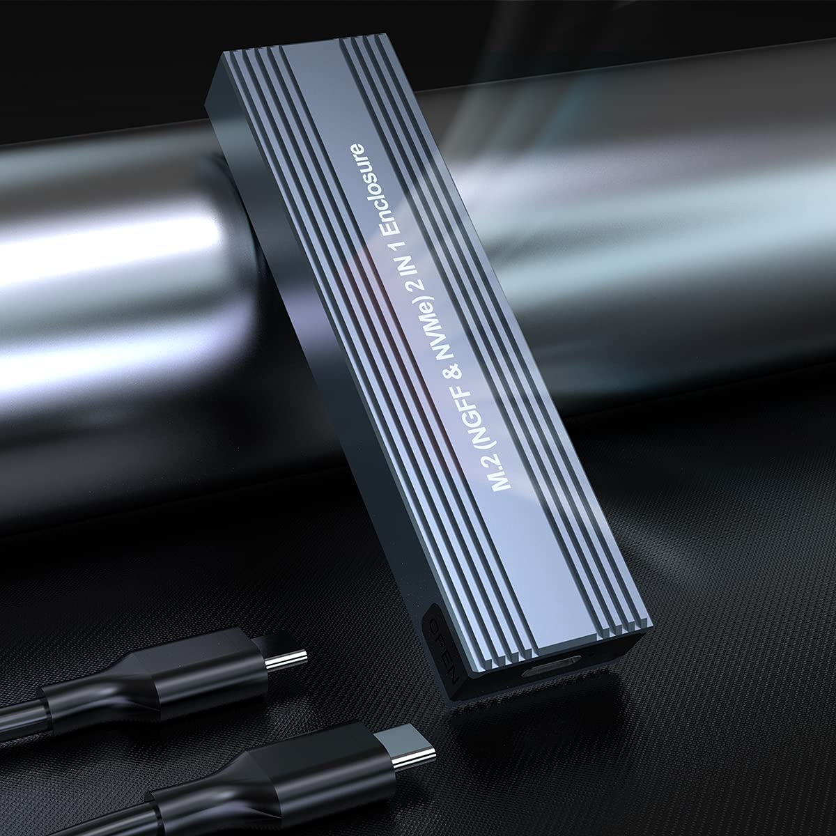 M.2 SSD Case NVME Enclosure to USB 3.0/USB 3.1 Type C Adapter for Dual Protocol NVME PCIE NGFF SATA M/B Key Disk Box Case