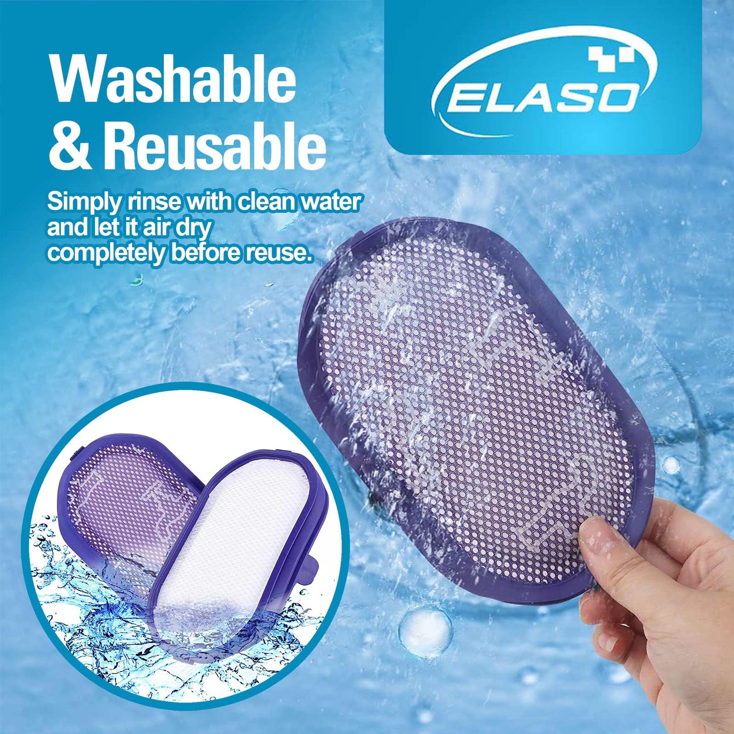 2 Replacement Pre Filters for Dyson DC30 DC31 DC34 DC35 DC44 DC45 DC56 917066-02 Multi Floor Animal Vacuum