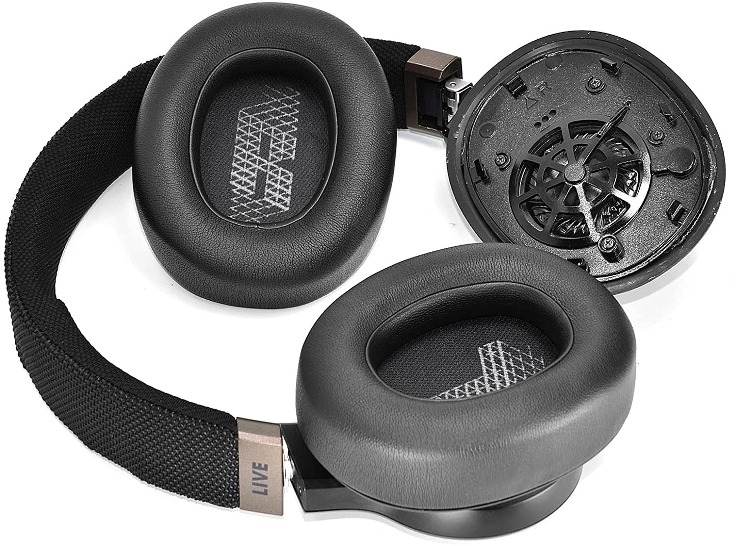 Black Replacement Cushion Ear Pads for JBL Live 650 660 650BTNC 660NC E65 E65BTNC Wireless Over-Ear Headphones