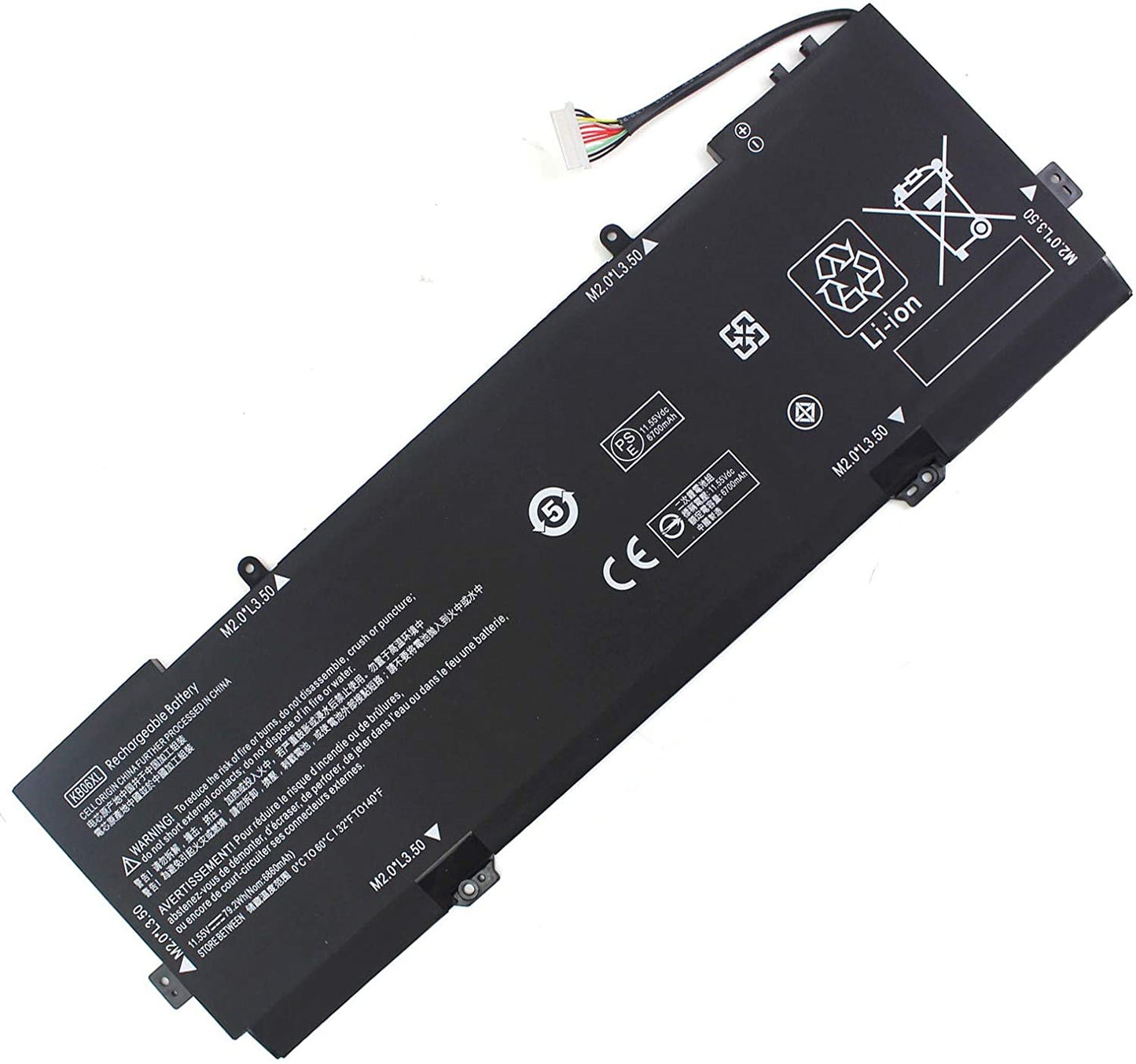 Replacement Battery for HP KB06XL Spectre X360 15 BL012DX 15-bl000na 15-BL002XX HSTNN-DB7R 902499-855 TPN-Q179