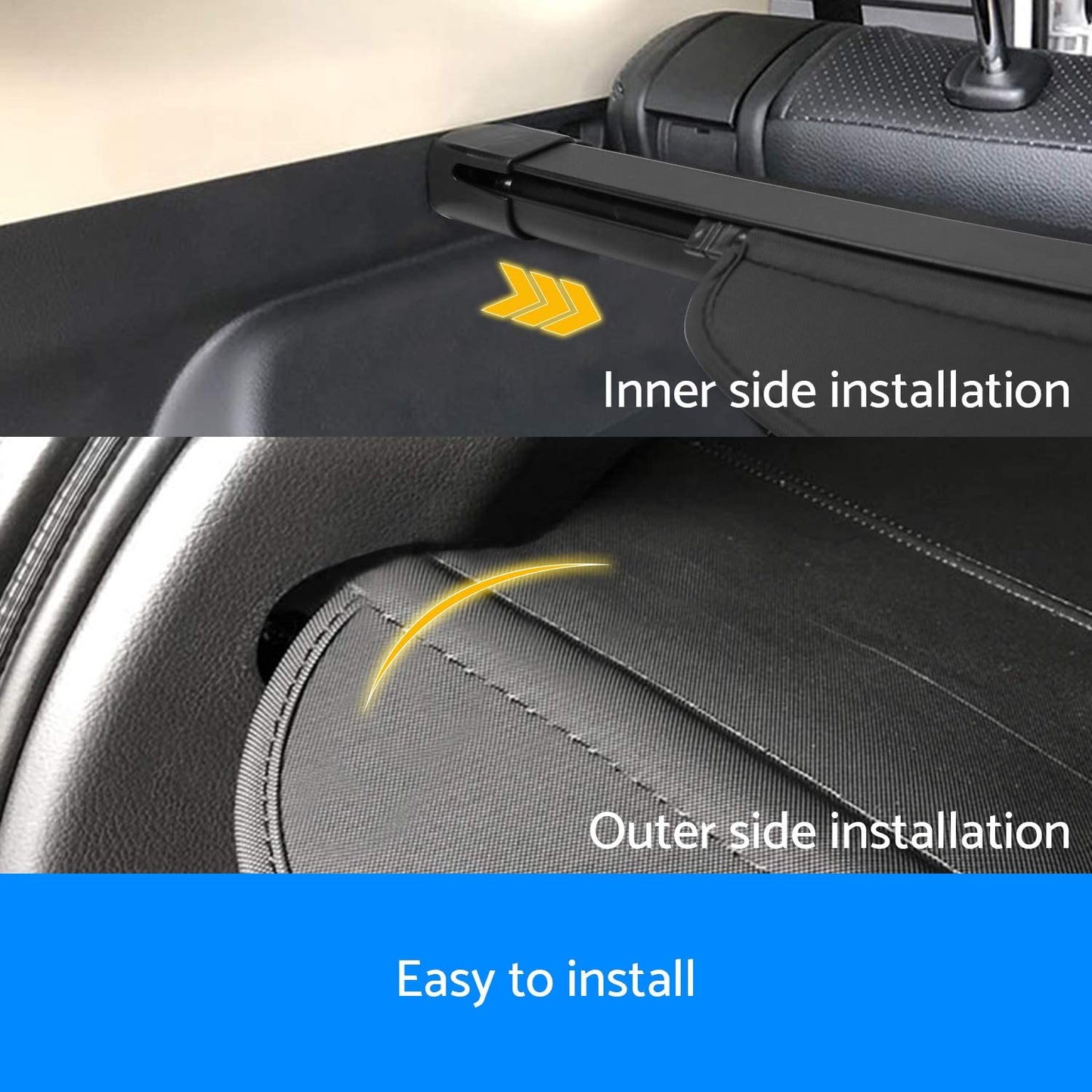 Retractable Car Trunk Shade Rear Cargo Security Shield Luggage Cover for Kia Sportage 2011-2021