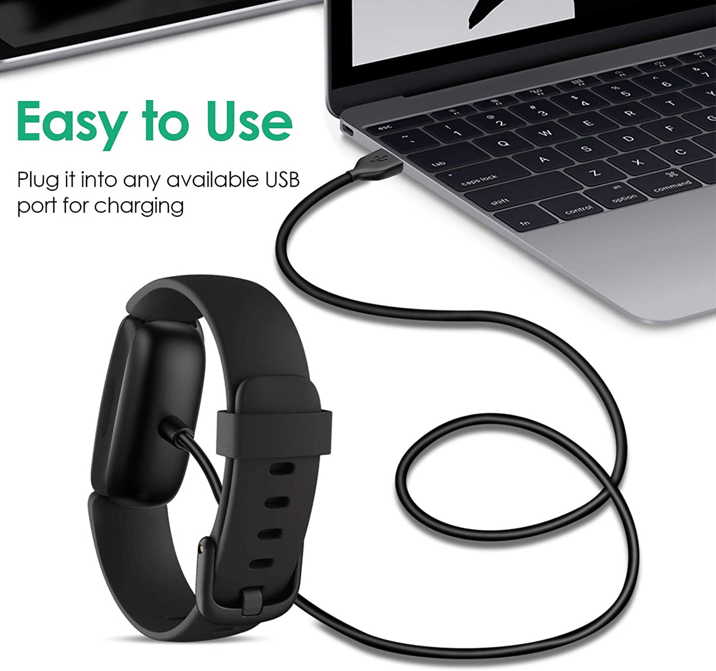 Replacement USB Charging Charger Cable Cord for Fitbit Inspire 2 Fitness Tracker