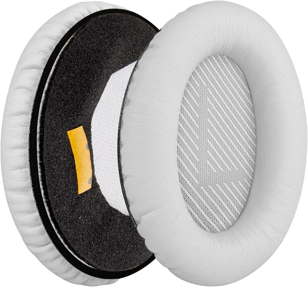 White Replacement Ear Pads Cushions for Bose QuietComfort 45 QC45 Headphone