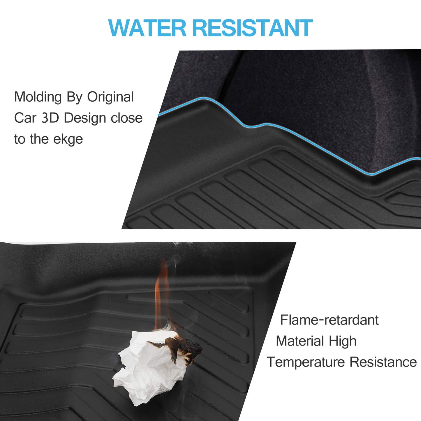 Heavy Duty Custom Fit Truck Bed Mat Liner Carpet for Ford F-150 F150 UTE 2015-2020