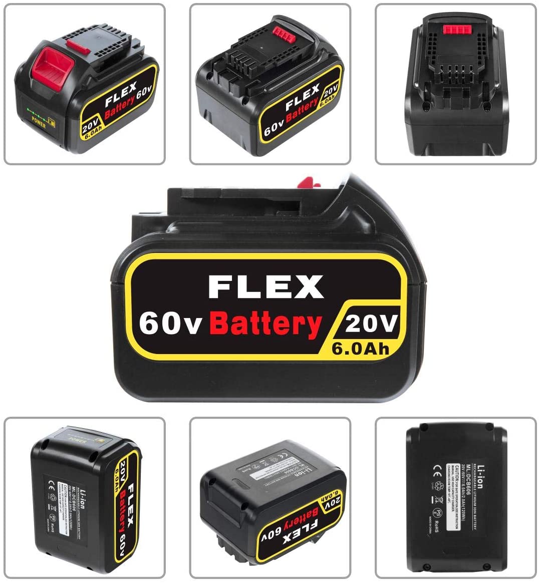 Replacement Battery For DeWalt MAX XR Flexvolt Power Tool DCB547-XE DCB546-XE DCB206 DCB606 DCB612 N123282 N123283 DCS367B DCS690X2 DCB609-2 DCS575T2