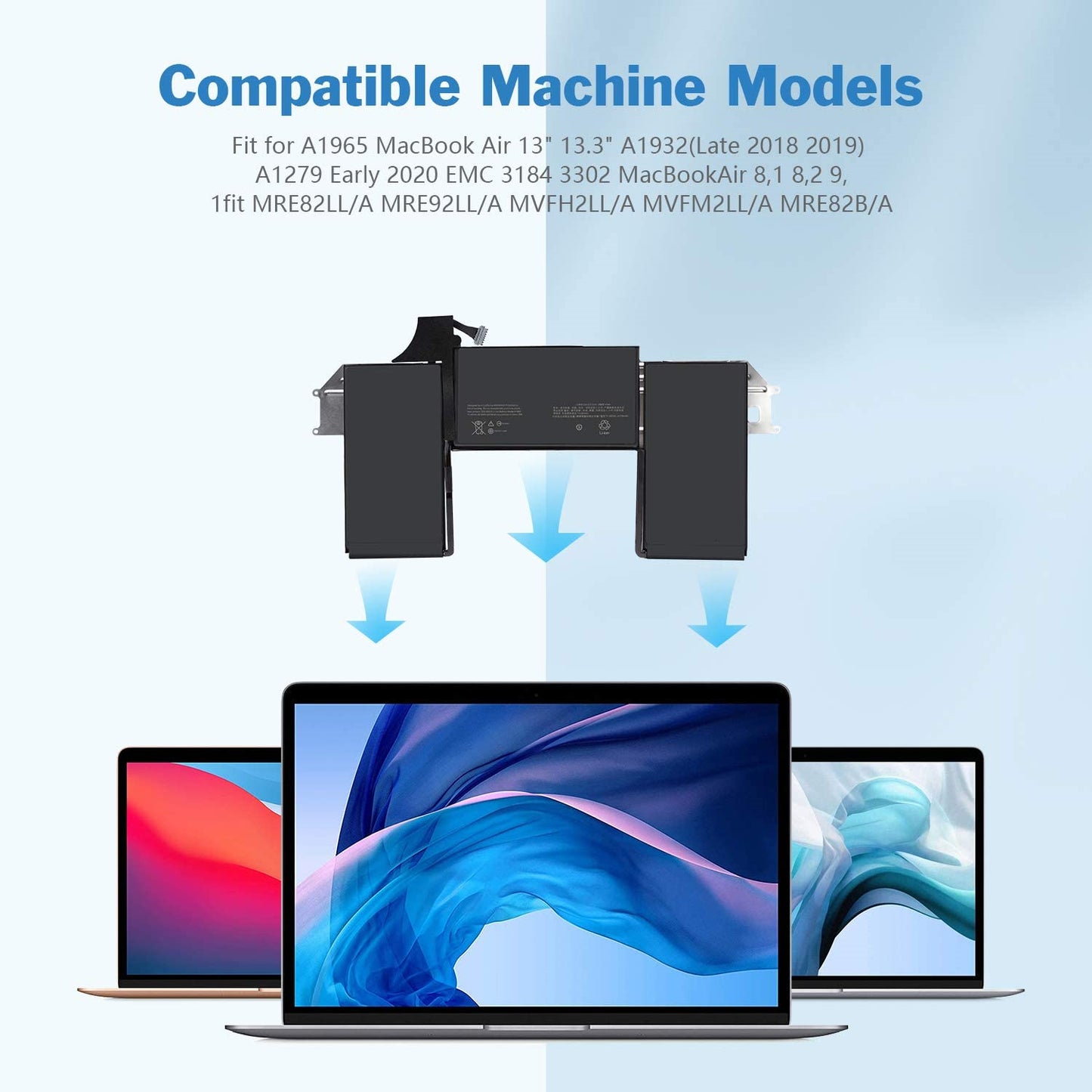 Replacement A1965 Battery for Apple MacBook Air 13-inch 2018-2019 Model A1932