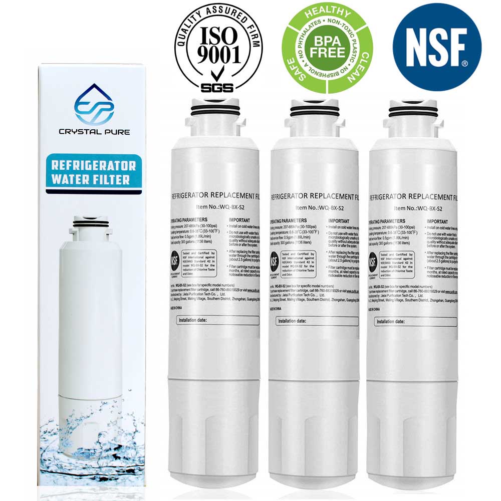 3 Packs Samsung Fridge Replacement Water Filter DA29-00020B DA29-00020A DA-97-08006A AQP-FF27A SRF717CDBLS SRF719DLS SRF924DLS SRF801GDLS SRF731GDLS