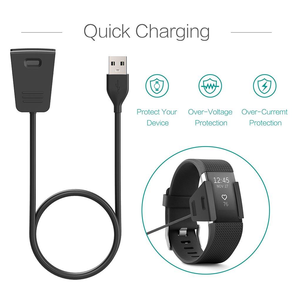 Replacement USB Charger Charging Cable For Fitbit Charge 3,Charge 4 and Special Edition Health Fitness Tracker