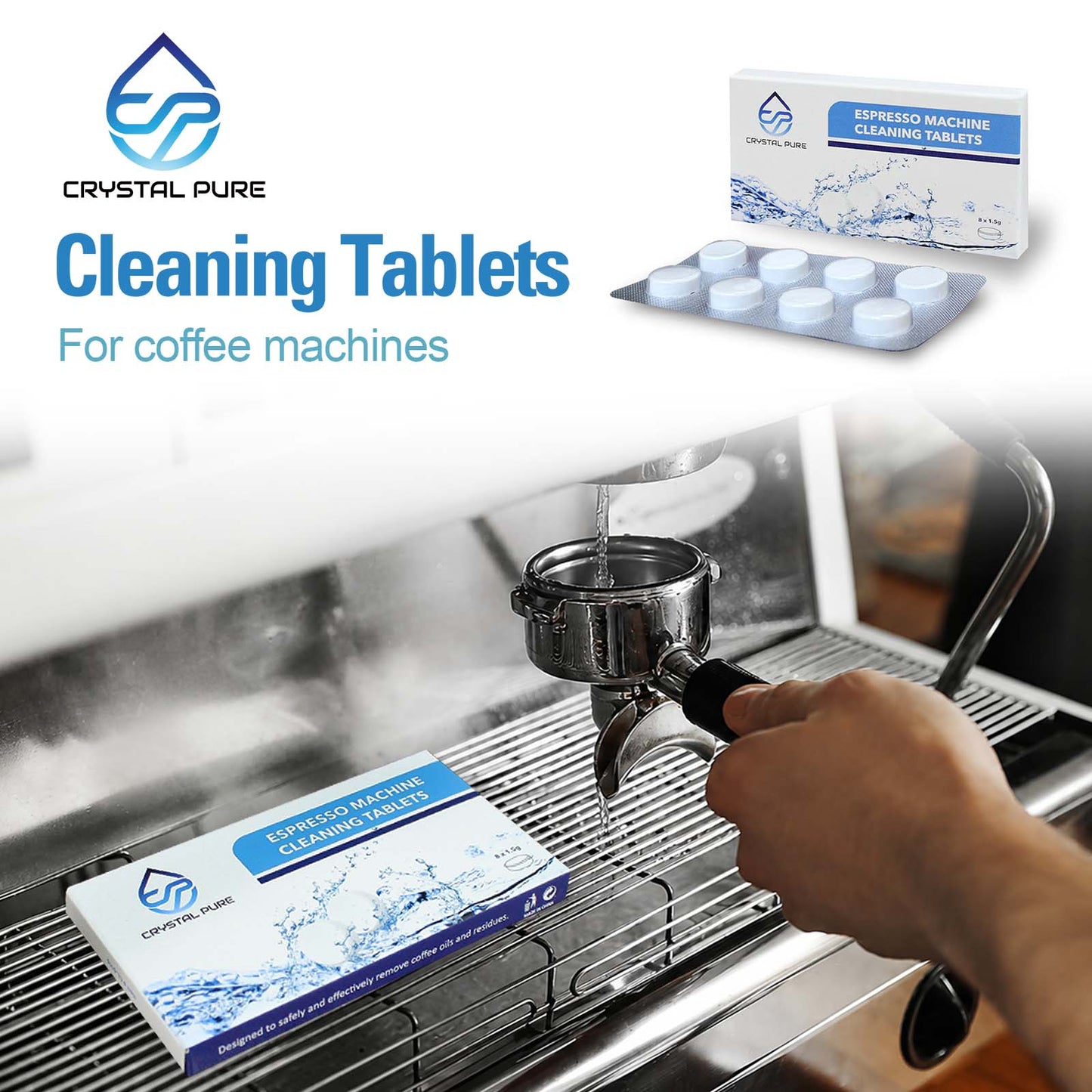 8 Cleaner Cleaning Tablets for Breville Gaggia Saeco Delonghi Jura Espresso Coffee Machine