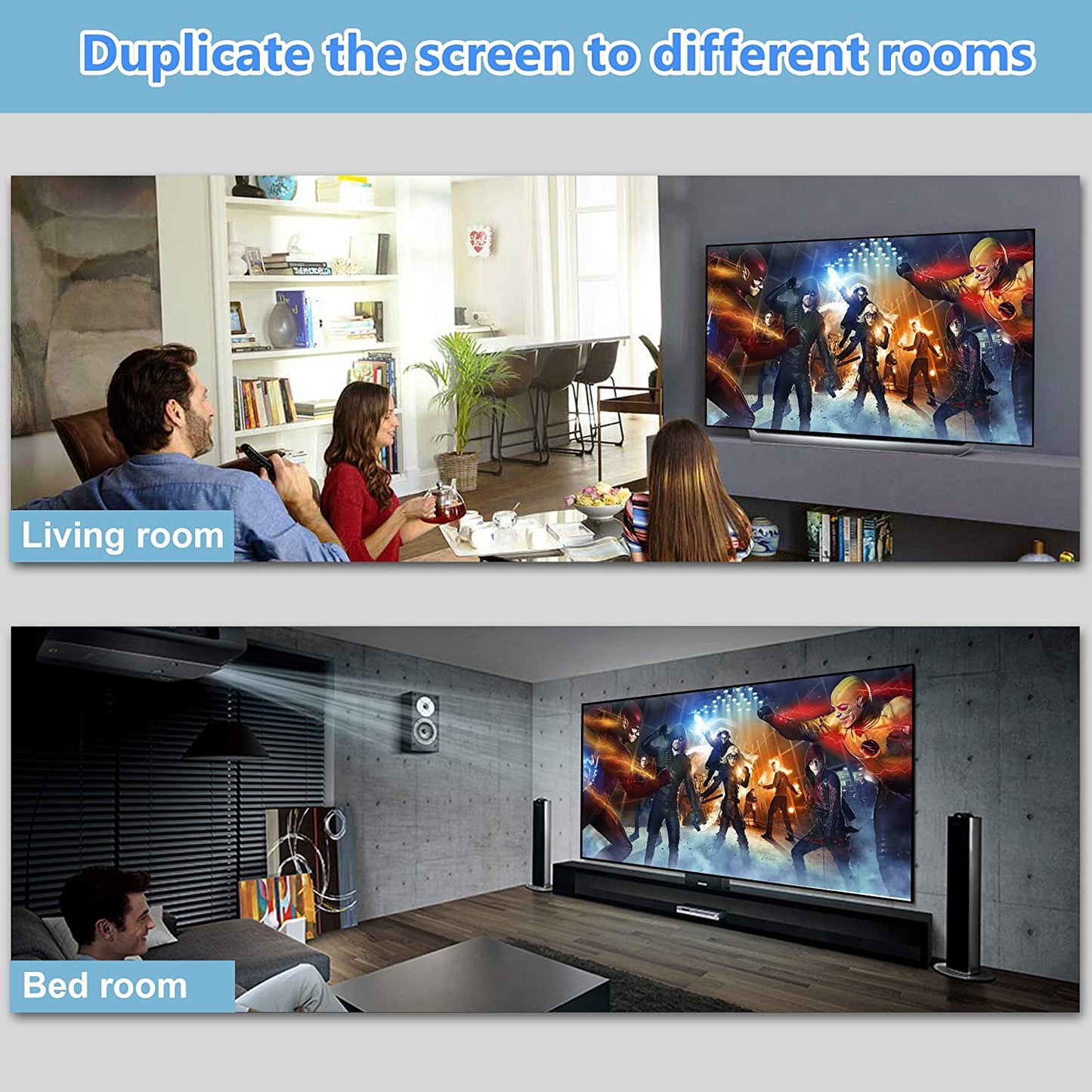 HDMI Splitter 1 in 2 Out 4K@30Hz for Dual Monitors Duplicate/Mirror Only Full HD 1080P 3D