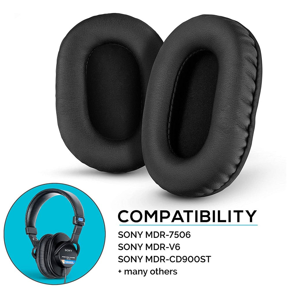 Replacement Ear Pads Cushions Black for Sony MDR-7506 MDR-V6 MDR-V7 MDR-CD900ST Headphone