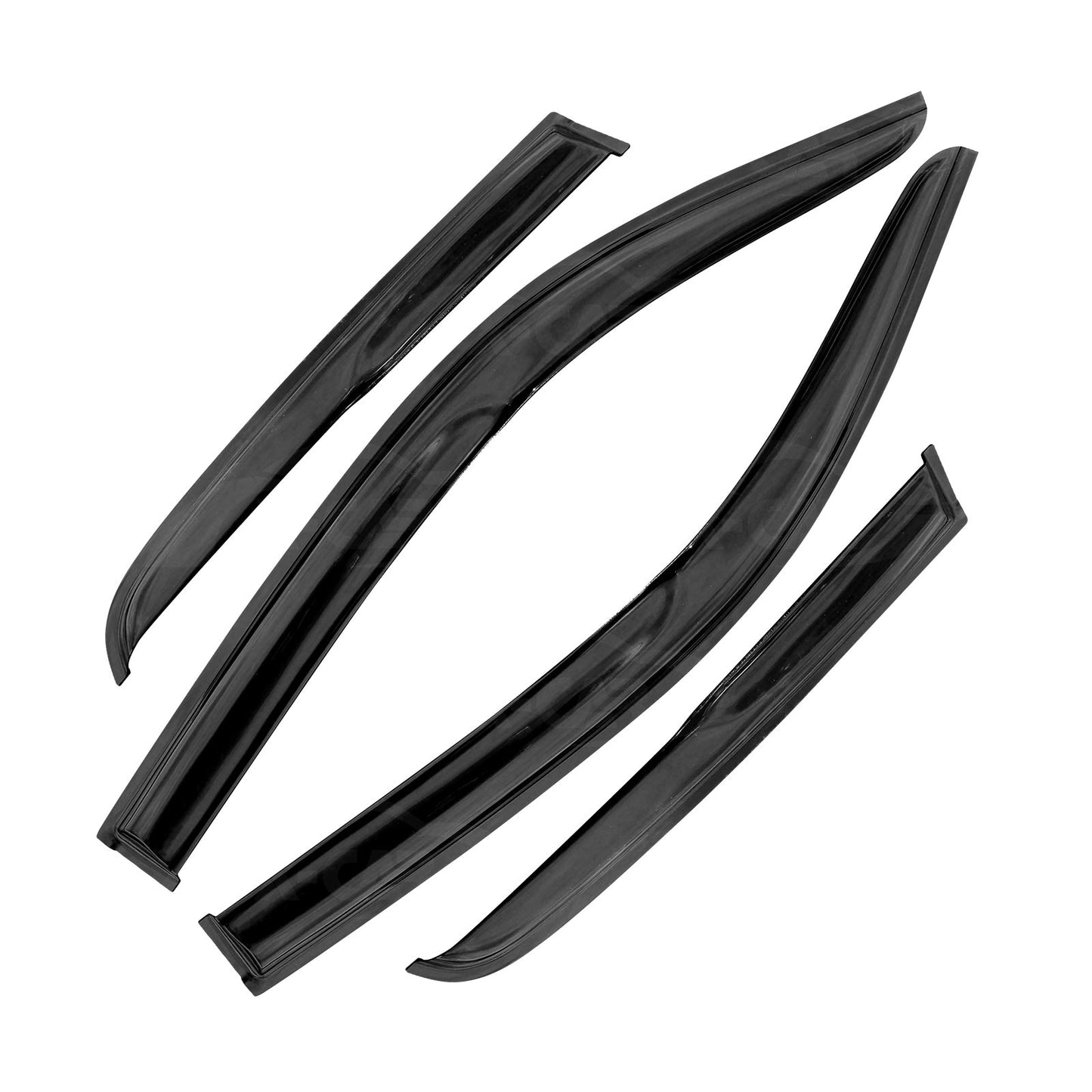 Premium Weathershields for Volkswagen Amarok 2009-2022 Dual Cab Car Weather Shields Wind Deflectors Window Sun Visor 4-Piece Set