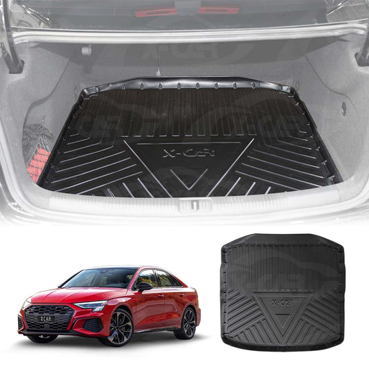 Boot Liner for Audi A3 S3 RS3 Sedan 2013-Onwards Heavy Duty Cargo Trunk Mat Luggage Tray