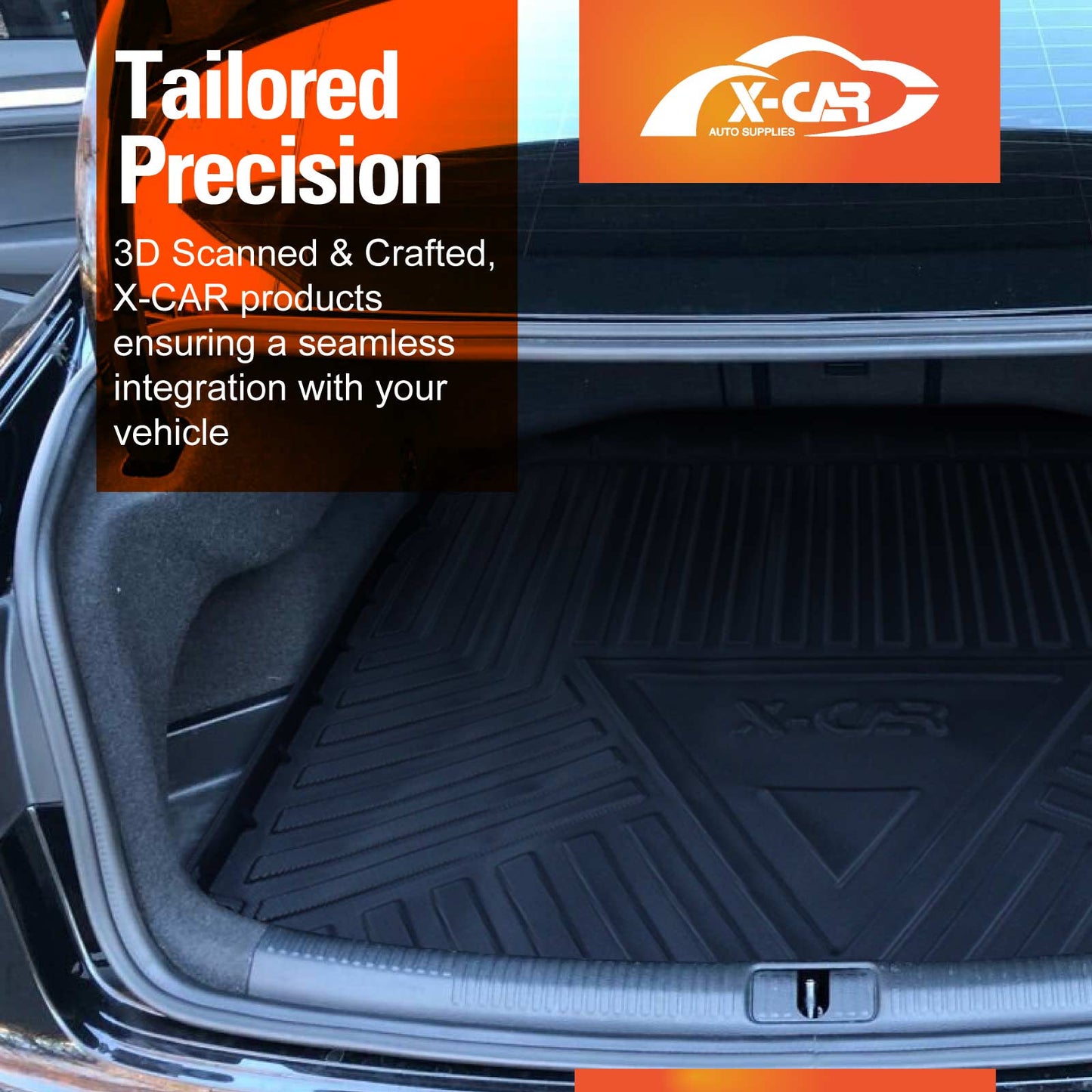 Boot Liner for Audi A3 S3 RS3 Sedan 2013-Onwards Heavy Duty Cargo Trunk Mat Luggage Tray
