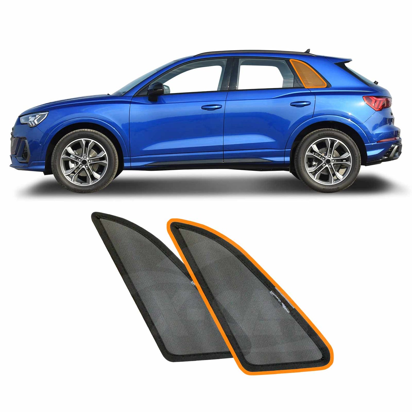 Port Window Sun Shade for Audi Q3 RS Q3 2019-2025 Car Sun Blind Mesh