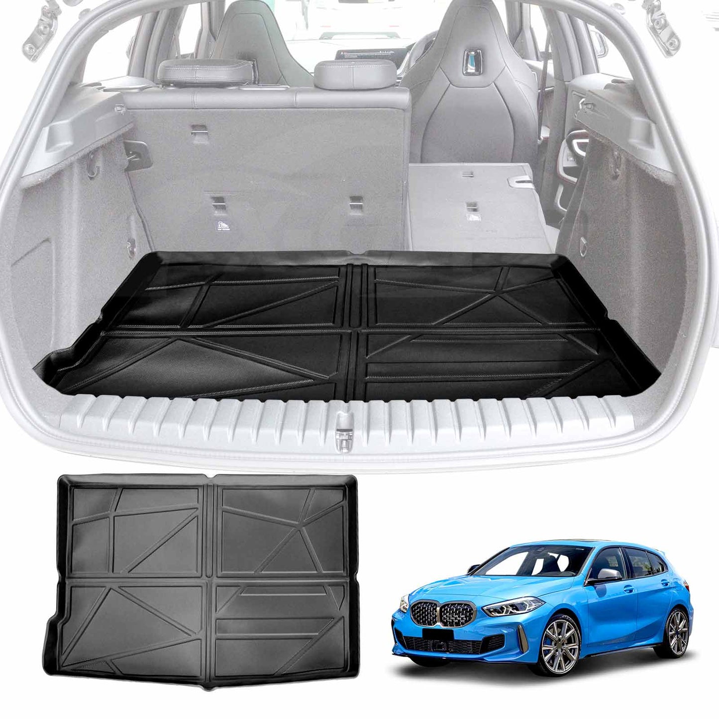 Boot Liner for BMW 1 Series F40 Hatch 2019-2024 Heavy Duty Cargo Trunk Mat Luggage Tray