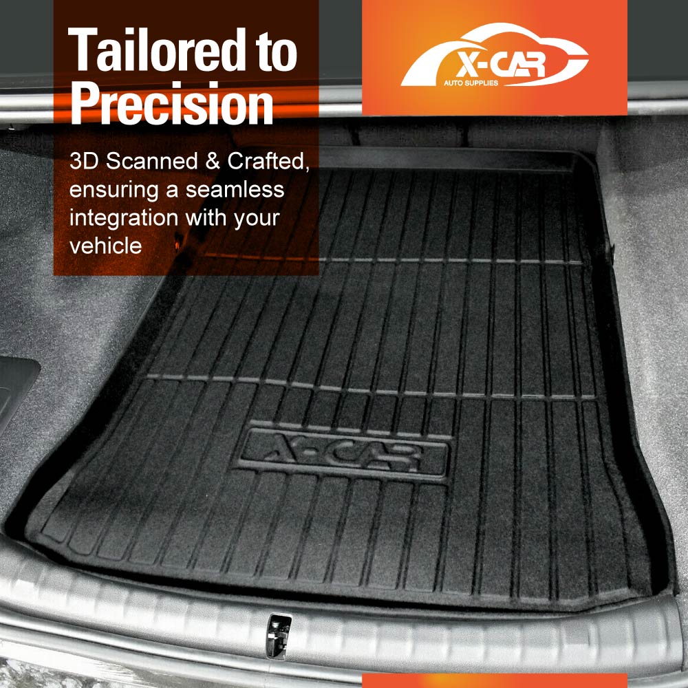 3D Floor Mats Boot Liner Set for BMW 5 Series G30 Sedan 2017-2023 All Weather Heavy Duty Cargo Car Trunk Luggage Tray