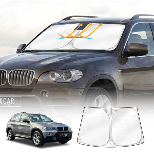 WindScreen Sun Shade for BMW X5 E70 2007-2013 Blocks UV Rays Foldable Custom Wind Screen Sun Visor Protector