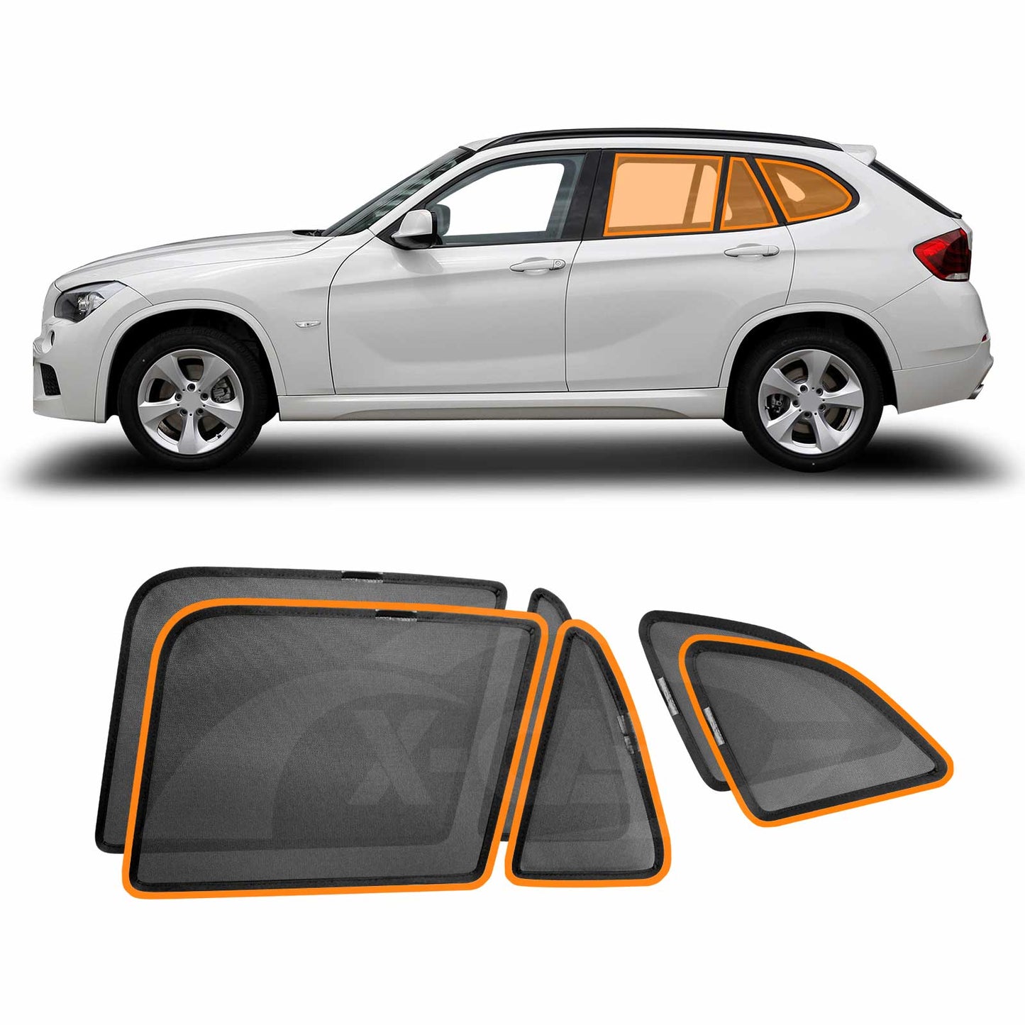 Rear Port Window Sun Shade for BMW X1 E84 Series 2010-2015 Car Sun Blind Mesh