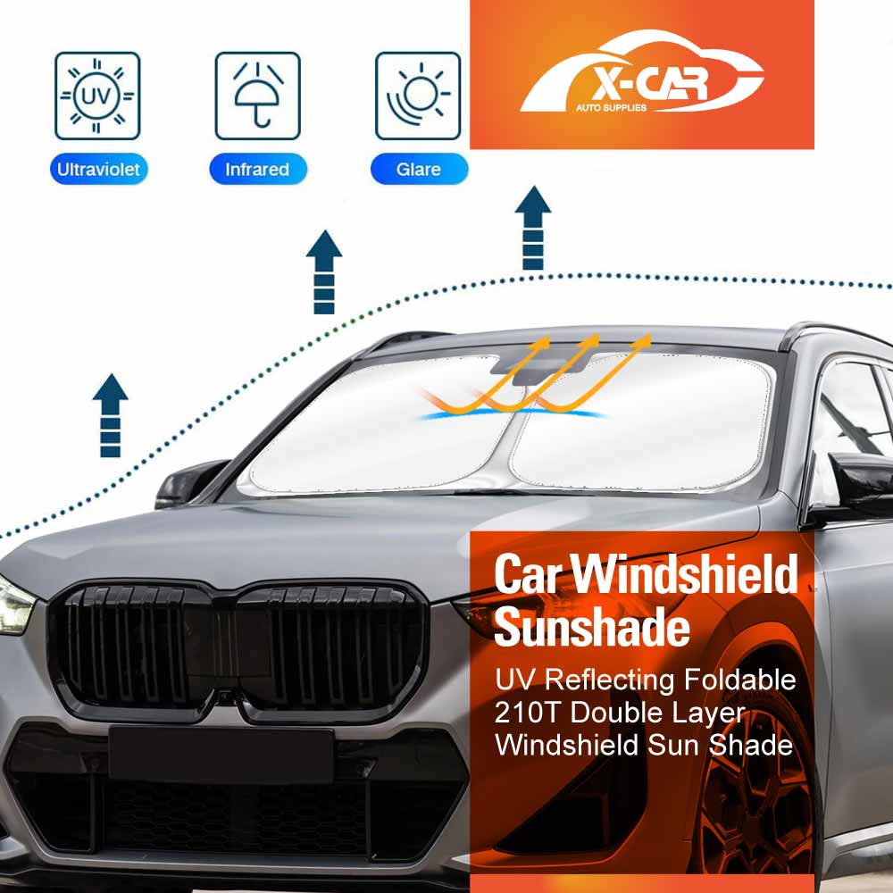 WindScreen Sun Shade for BMW X1 U11 Series 2022-2025 Blocks UV Rays Foldable Custom Wind Screen Sun Visor Protector